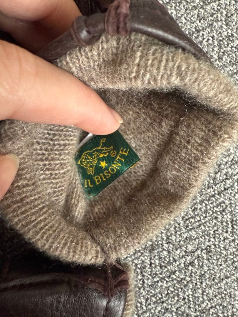 IL BISONTE レザーグローブ 手袋 レディース