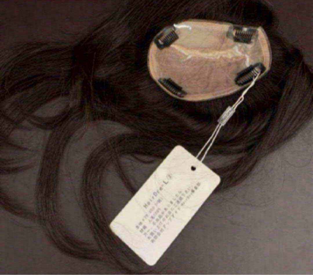 HairDre ヘアドレ　L② 人毛100%ウィッグ ダークブラウン黒茶