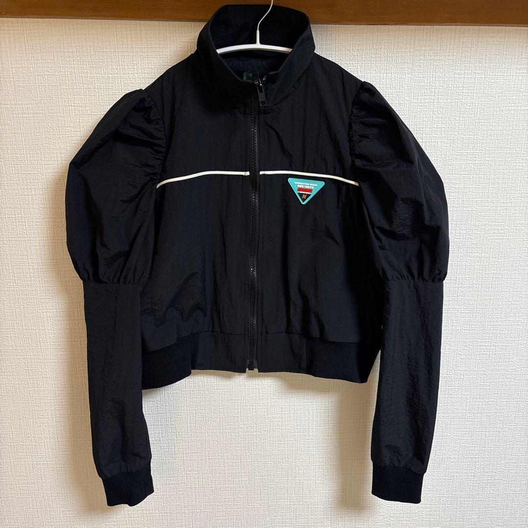 NON TOKYO パフスリーブナイロンブルゾン