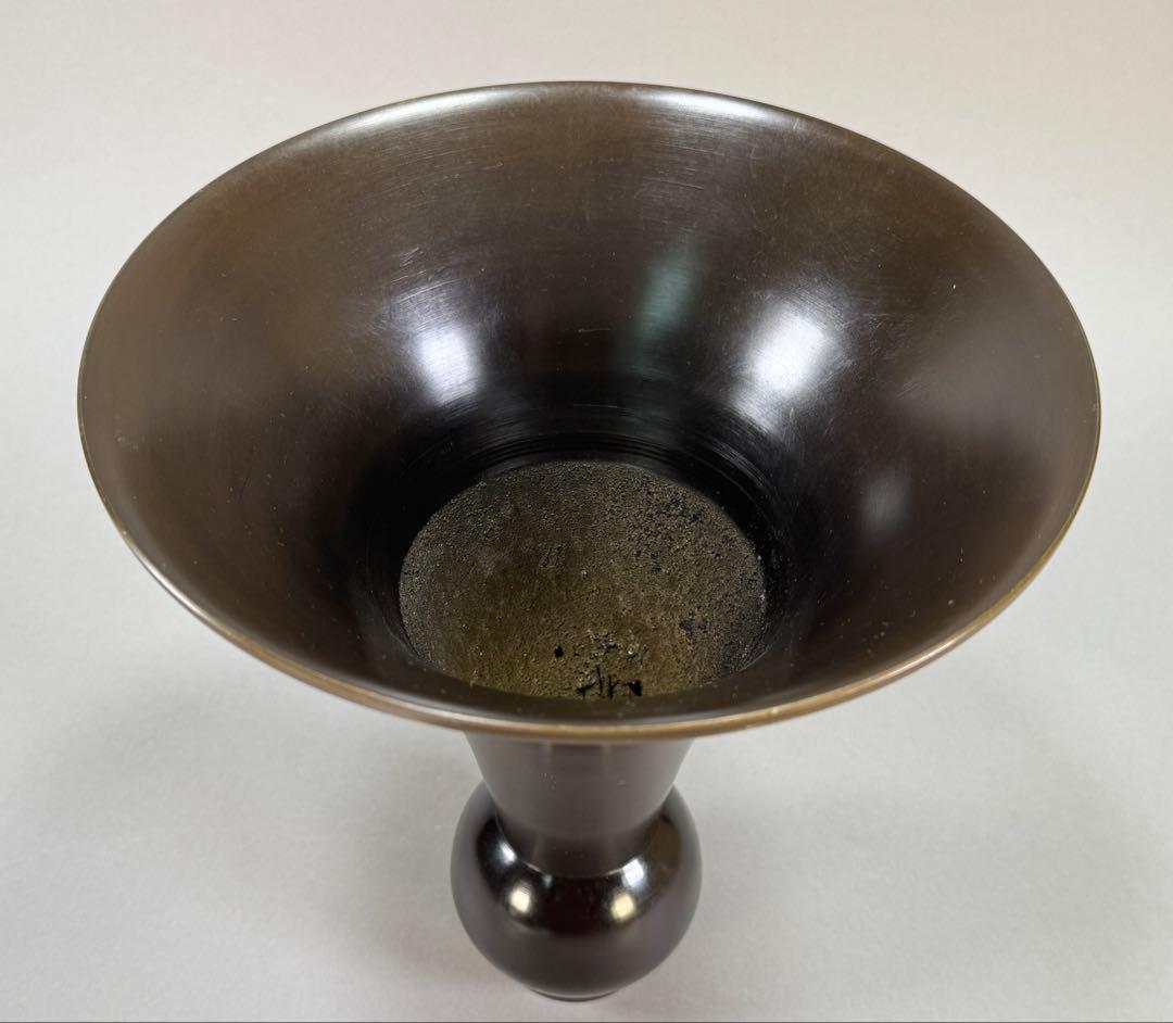 いけばな　池坊　唐銅花器　生花　在銘あり　古流　草月流　小原流　花瓶　華道具