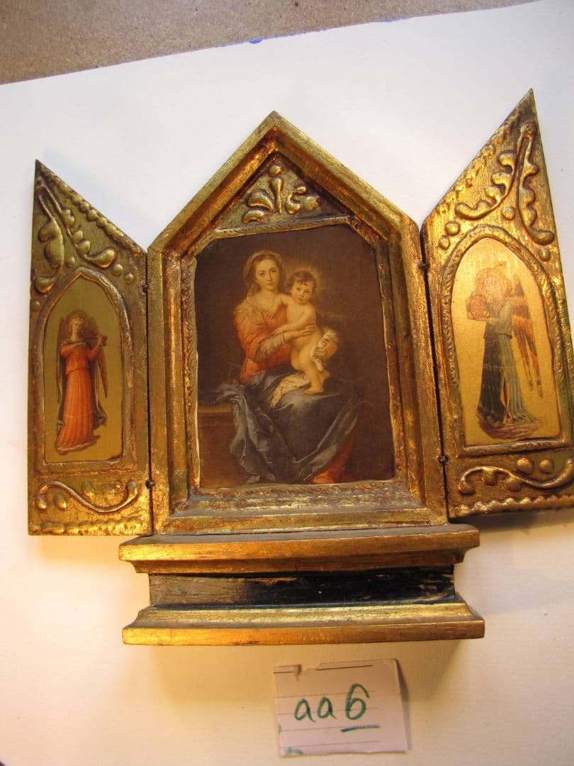 【aa6】マドンナの三面飾り扉　トリプティック