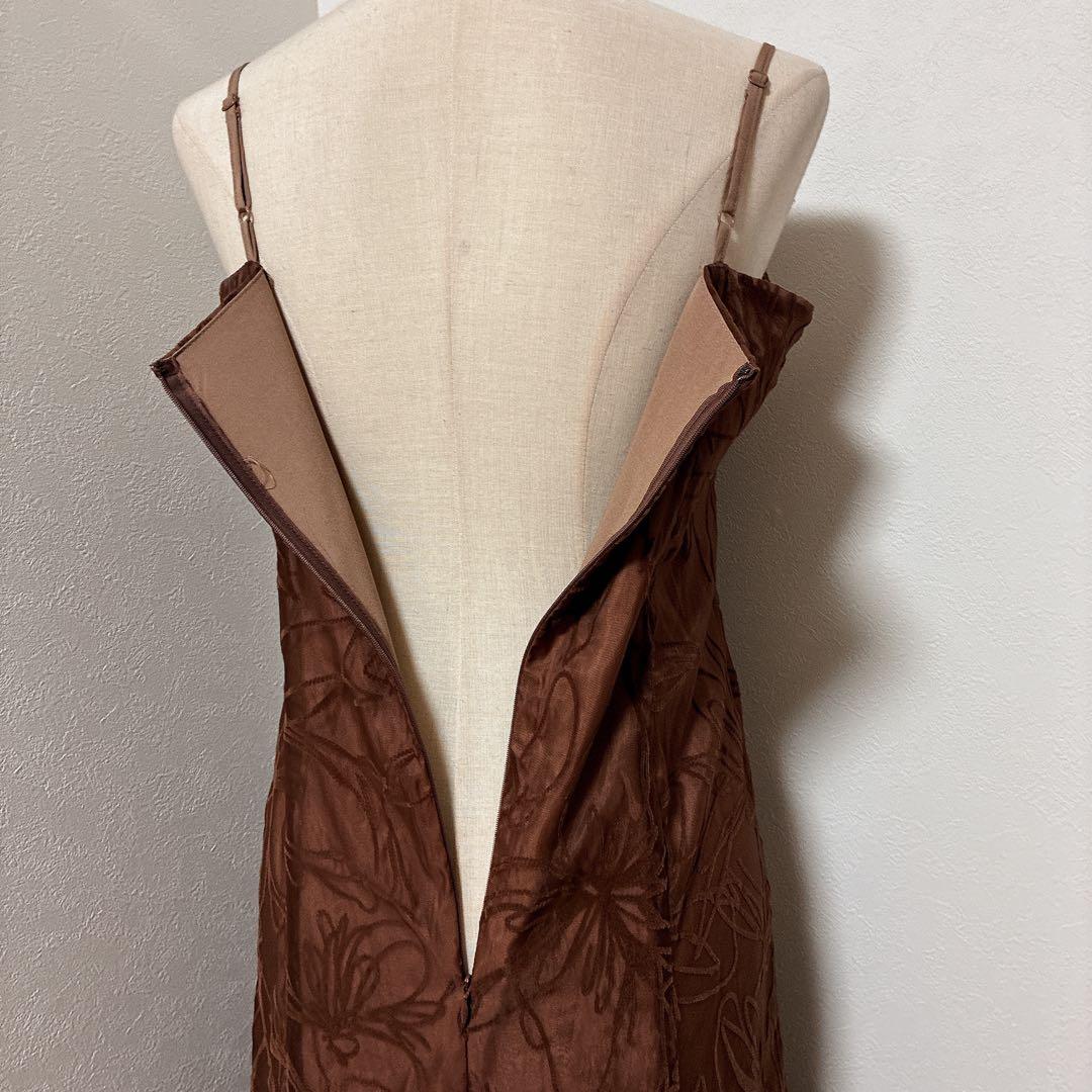 kanaカナ　nianaブラウン　ボウタイリボンボレロキャミワンピセットドレス