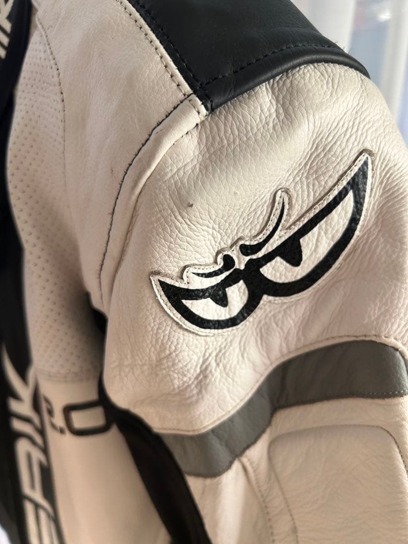 BERIK 2.0 バイク本革　レザージャケット サイズ52 黒/白