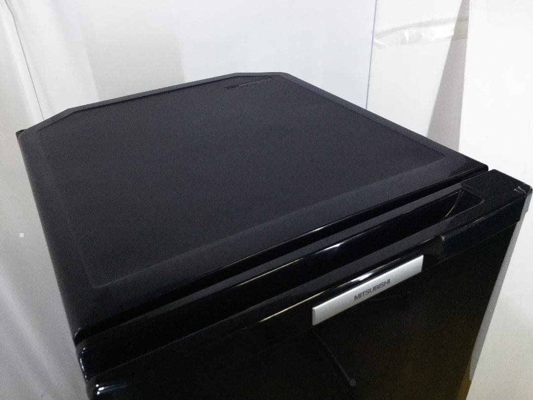 ◆三菱 146L ラウンドカット 2ドア冷蔵庫 ブラック 黒【♦MR-P15T】