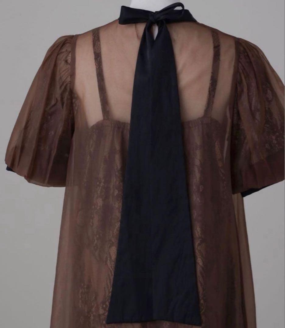 ★新品★ドリードール　Aラインシアードレス　ブラウン　M