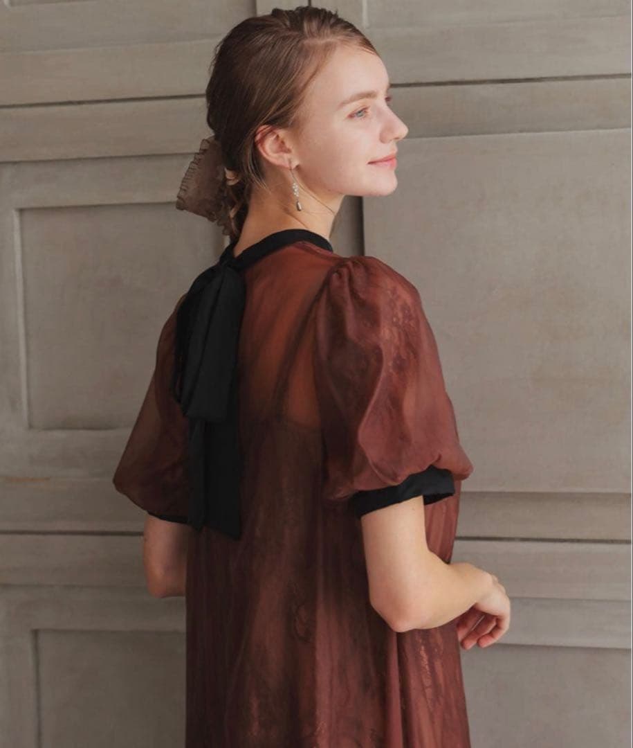 ★新品★ドリードール　Aラインシアードレス　ブラウン　M