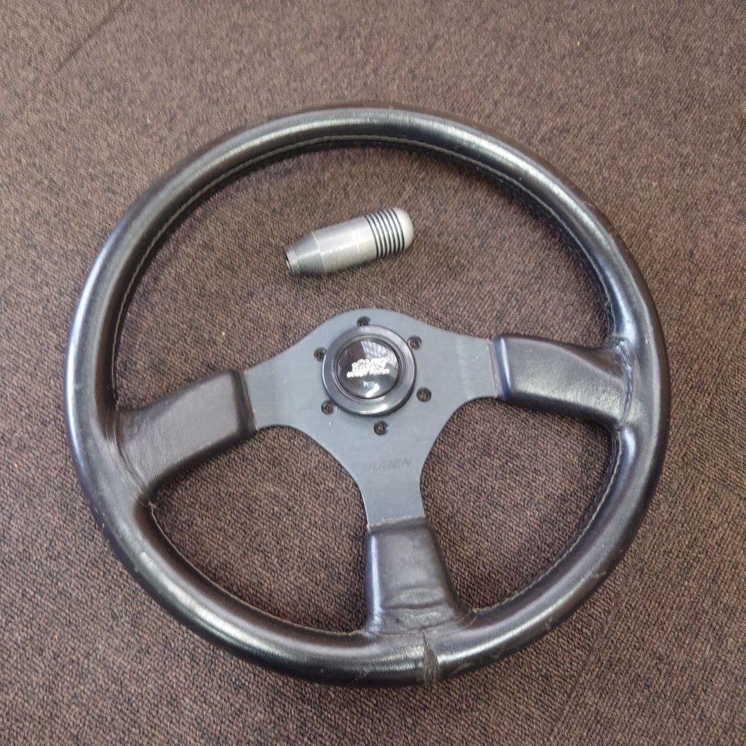 無限 当時物 ステアリング ホーンボタン シフトノブ