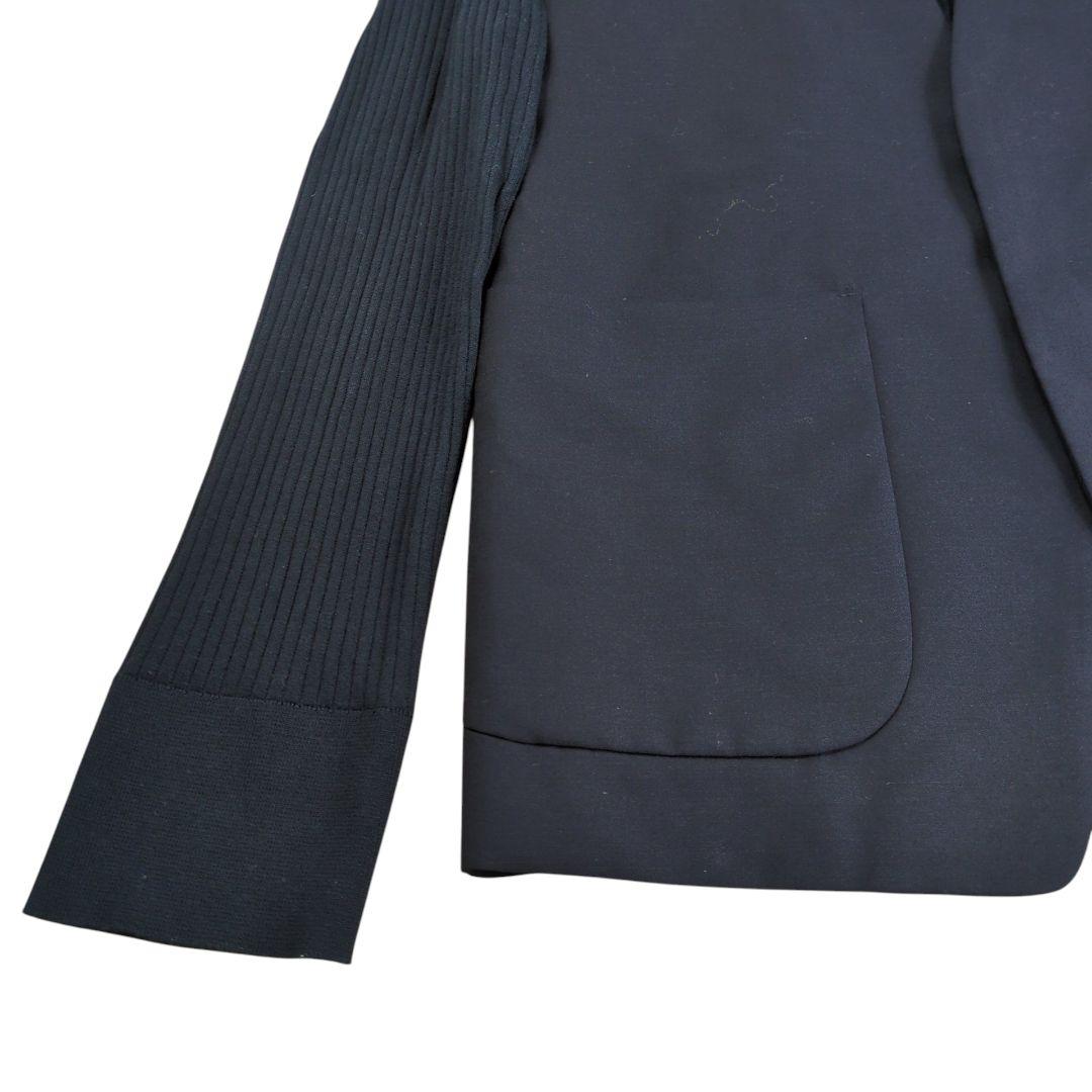 【希少】メゾン マルジェラ 四つタグ ウール切替 ノーカラージャケット