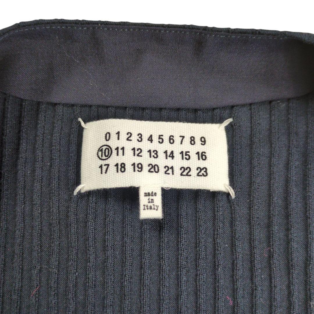 【希少】メゾン マルジェラ 四つタグ ウール切替 ノーカラージャケット