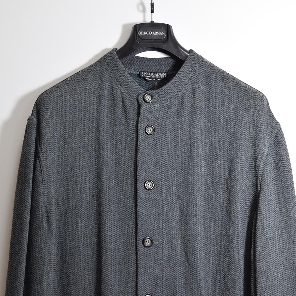 80s vintage Giorgio Armani マオカラーニットジャケット