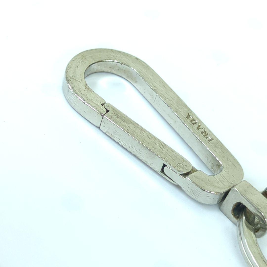 PRADA プラダ カラビナ キーリング キーホルダー シルバーカラー