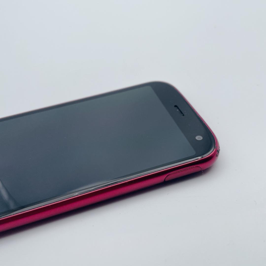 【極美品】富士通 らくらくスマートフォン F-52B レッド docomo
