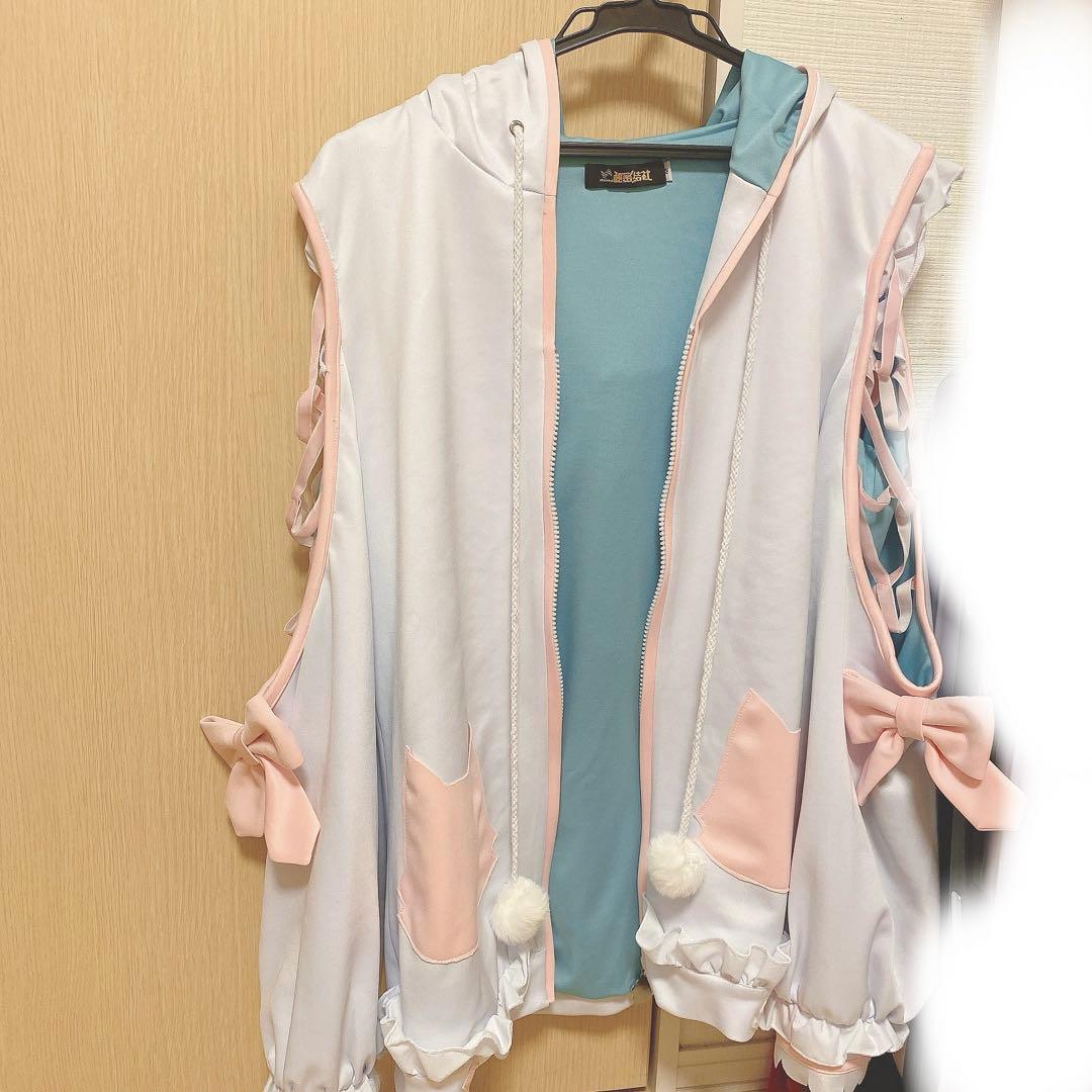 ホロライブ 博衣こより コスプレ 水着 パーカー ウィッグ 耳 靴 フルセット