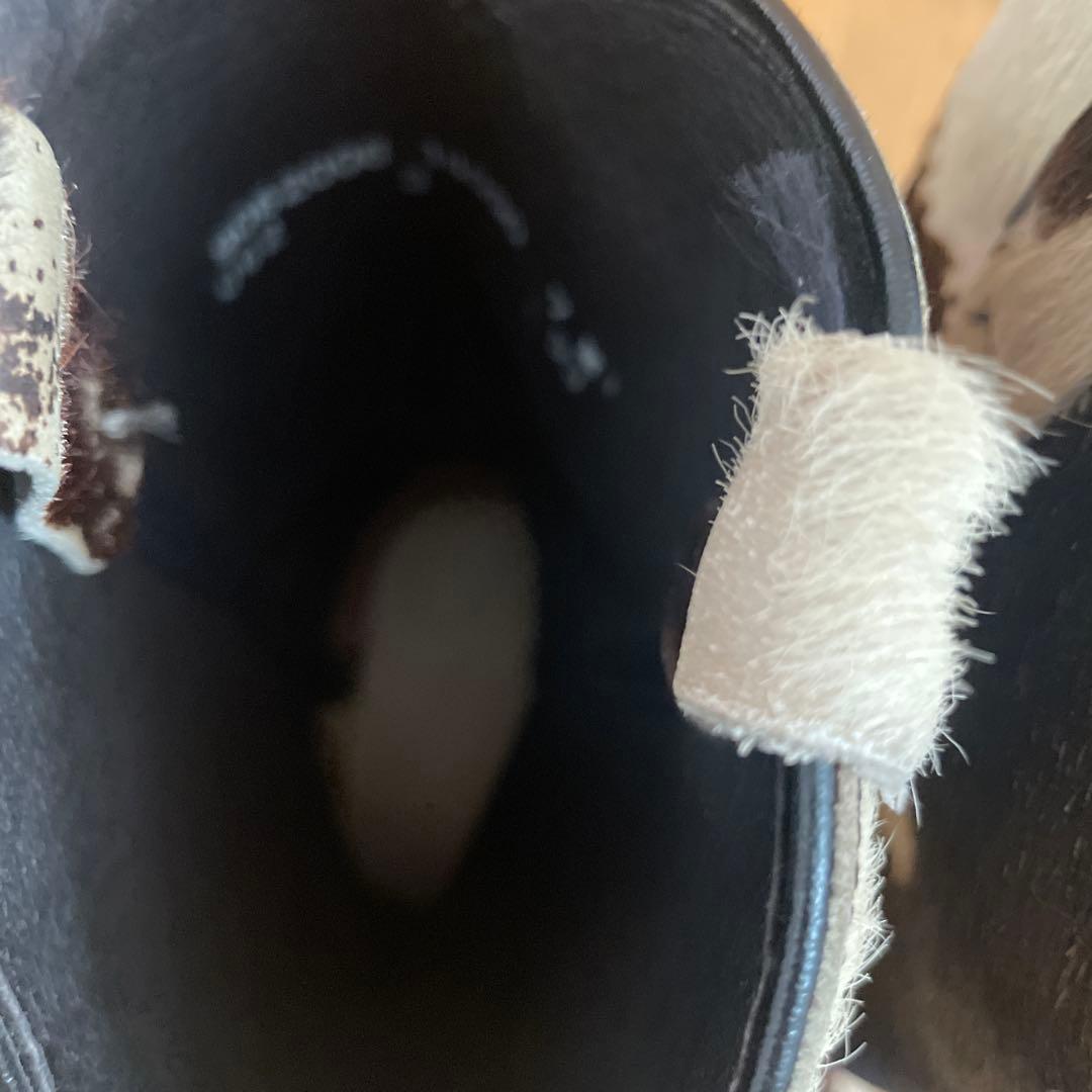 ウエスタンブーツ 牛革 ブラウンホワイト