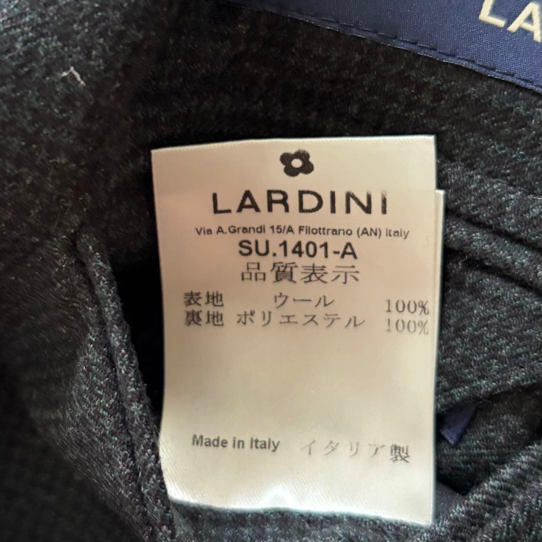 <23年モデル 極美品>LARDINI 新ロゴ ウール 3ピース サイズ44