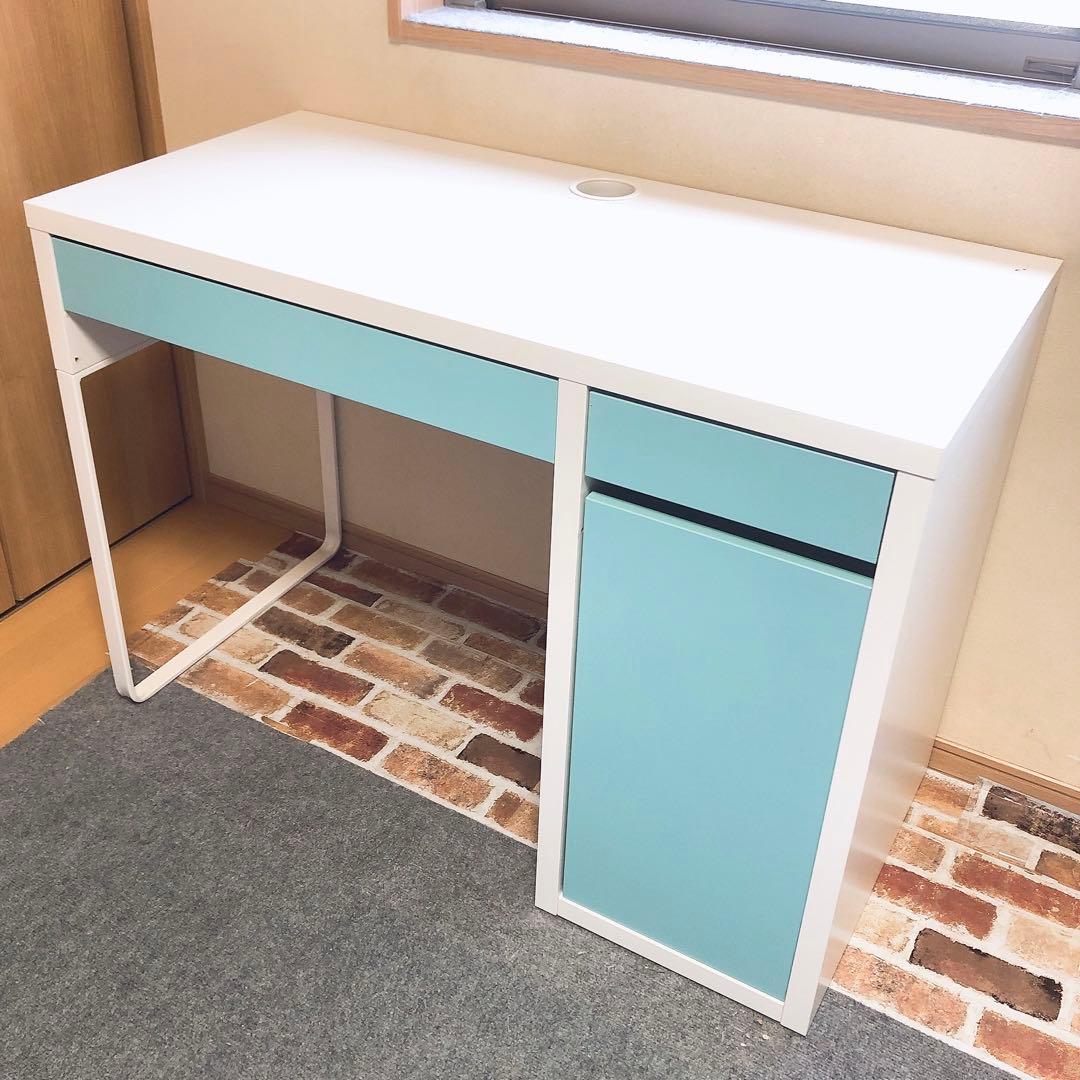 【IKEAミッケデスク】ターコイズ