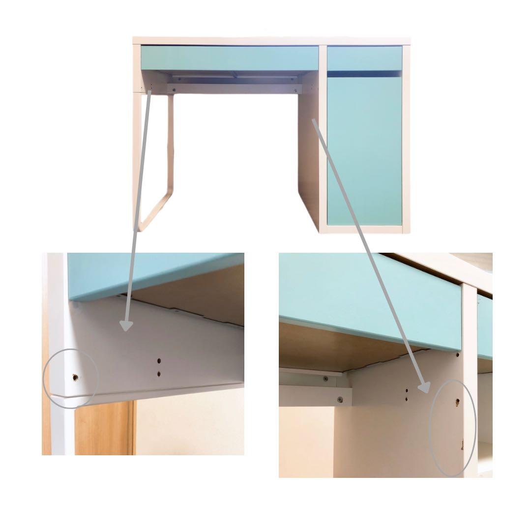 【IKEAミッケデスク】ターコイズ