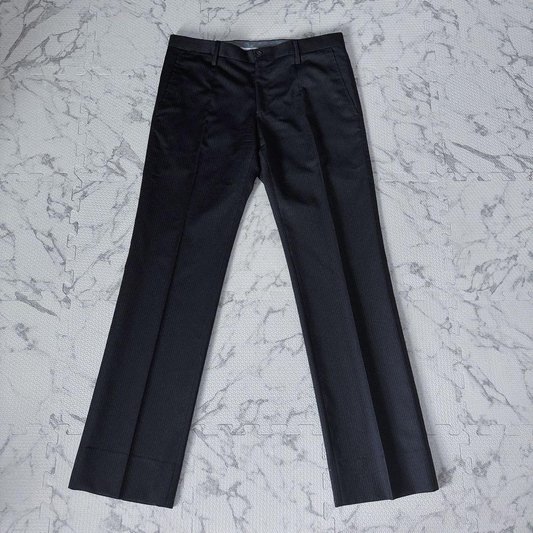 【美品】 最高級 ドルチェ＆ガッバーナ SICILIA ストライプ スーツ 黒