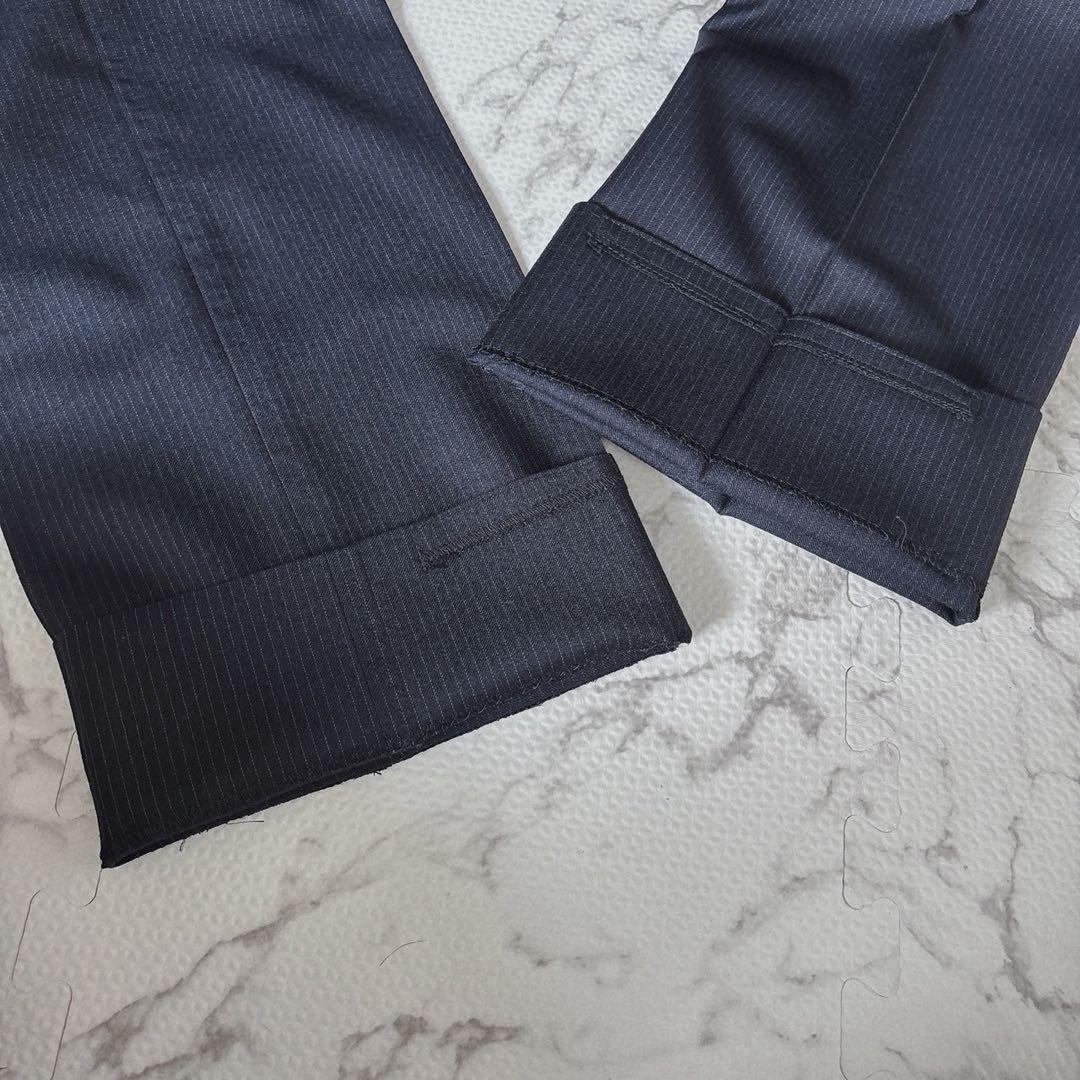 【美品】 最高級 ドルチェ＆ガッバーナ SICILIA ストライプ スーツ 黒