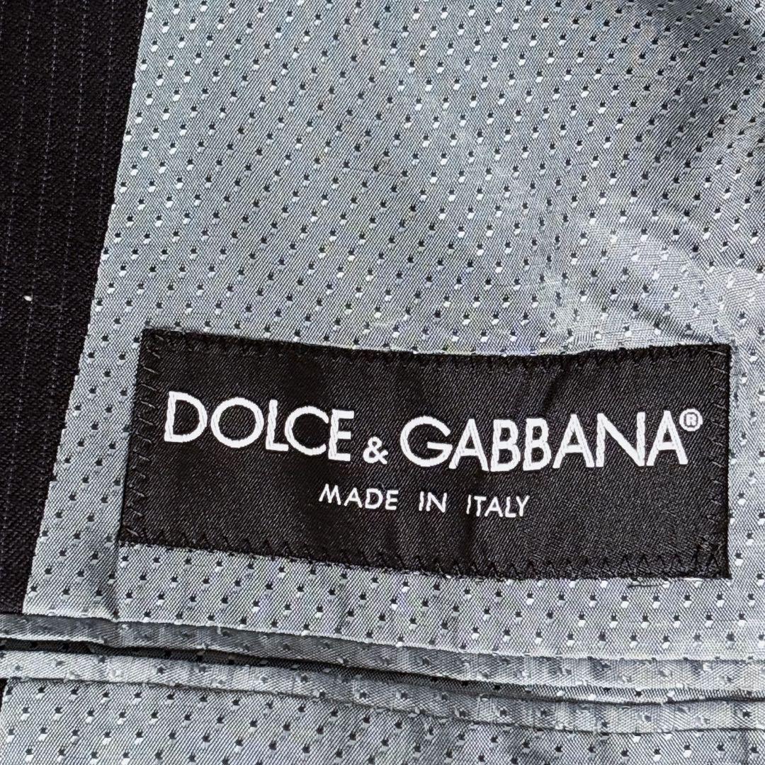 【美品】 最高級 ドルチェ＆ガッバーナ SICILIA ストライプ スーツ 黒