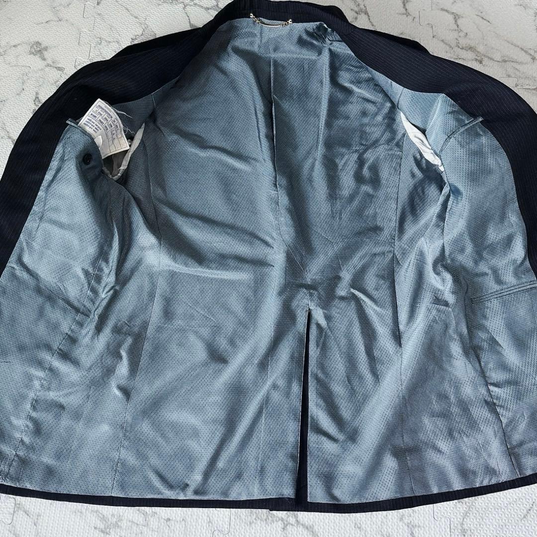 【美品】 最高級 ドルチェ＆ガッバーナ SICILIA ストライプ スーツ 黒