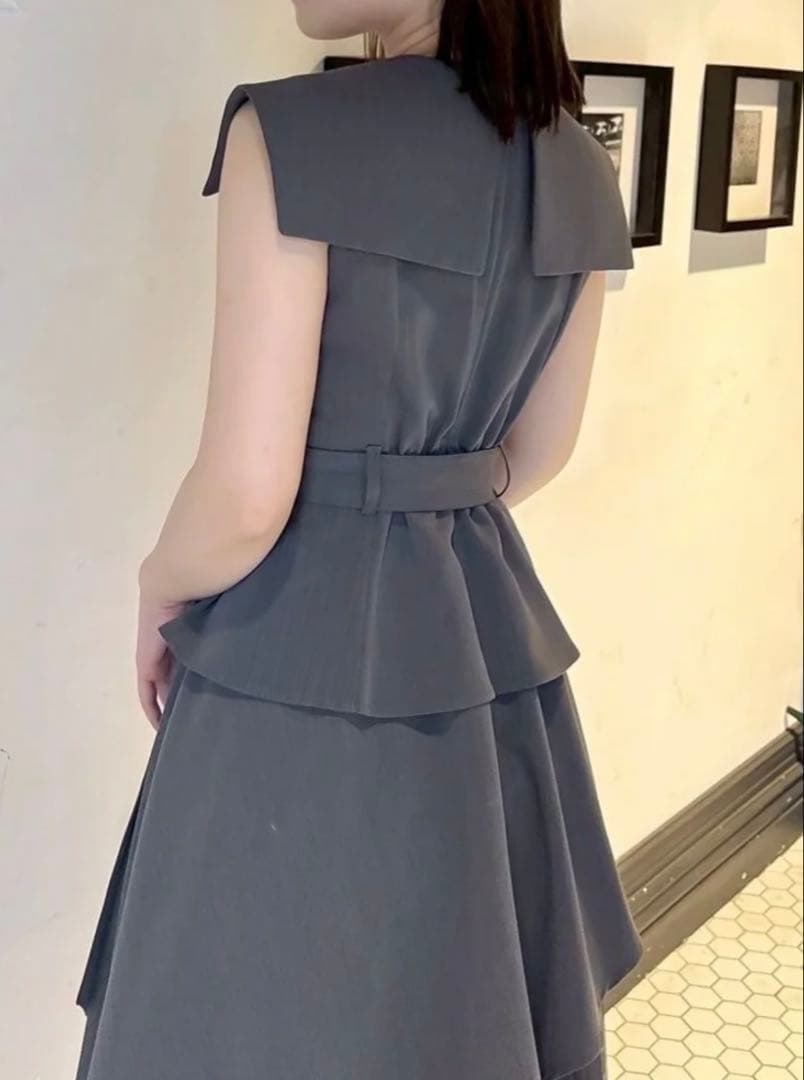 【新品】dazzlin ダズリン　ワンピース アシメプリーツトレンチワンピース