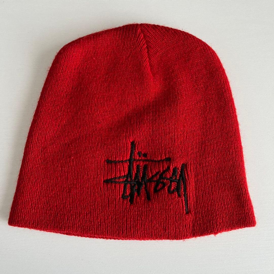80s 90s ヴィンテージ　USA製　OLD STUSSY ニット帽　キャップ