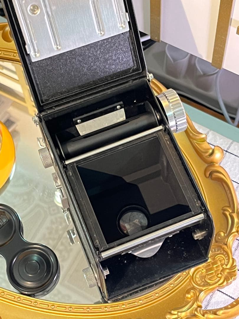 美品☆BEAUTYFLEX 二眼レフ★革ケース外箱付 レトロ装飾美