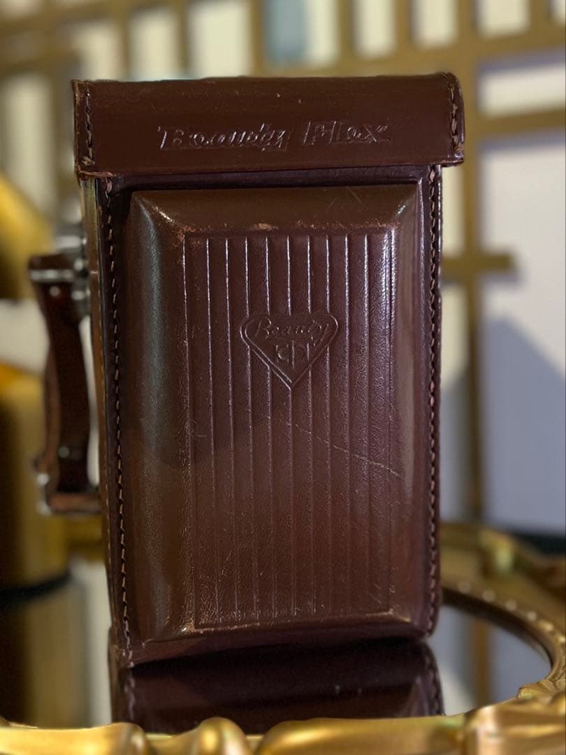 美品☆BEAUTYFLEX 二眼レフ★革ケース外箱付 レトロ装飾美