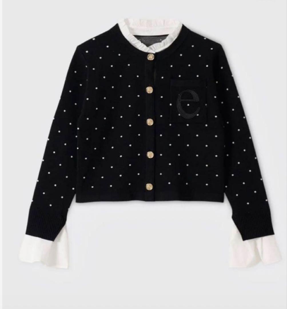 EIMY ISTOIRE Attached collar カーディガン