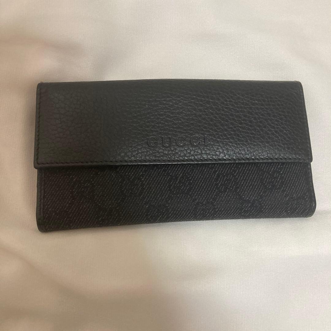 GUCCI グッチ 長財布 グッチ財布　グッチレザー　グッチキャンバス