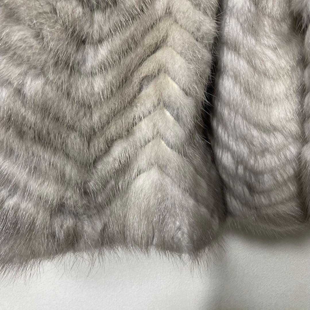 サガミンク リアルファーコート ジャケット サファイアミンク 銀タグ