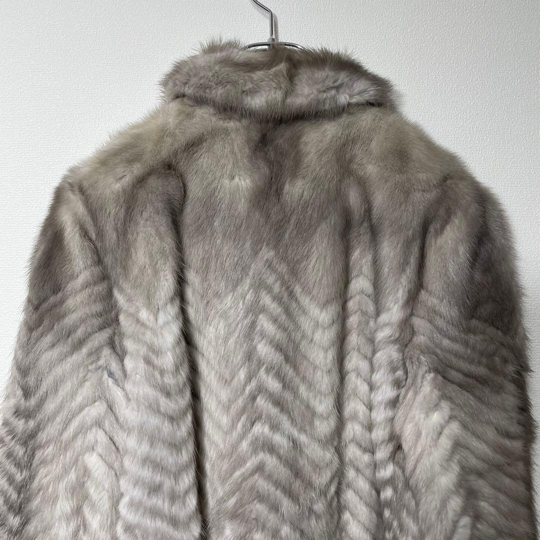 サガミンク リアルファーコート ジャケット サファイアミンク 銀タグ