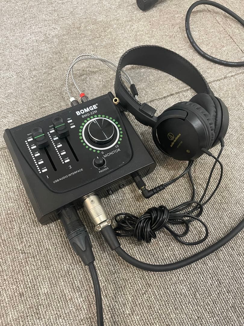 XM8500 2本/マイクスタンド/オーディオ インターフェイス フルセット