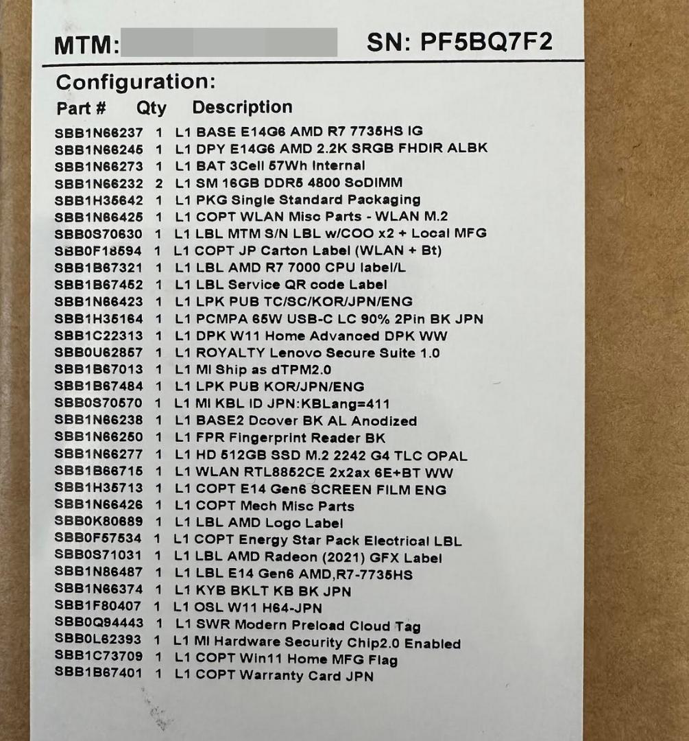 『nagacoco』Lenovo ThinkPad