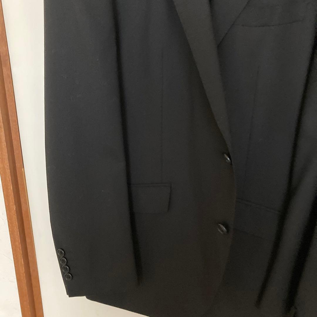 濃いダークグレースーツ上下BE6オールシーズン新品ワイシャツネクタイおまけ付