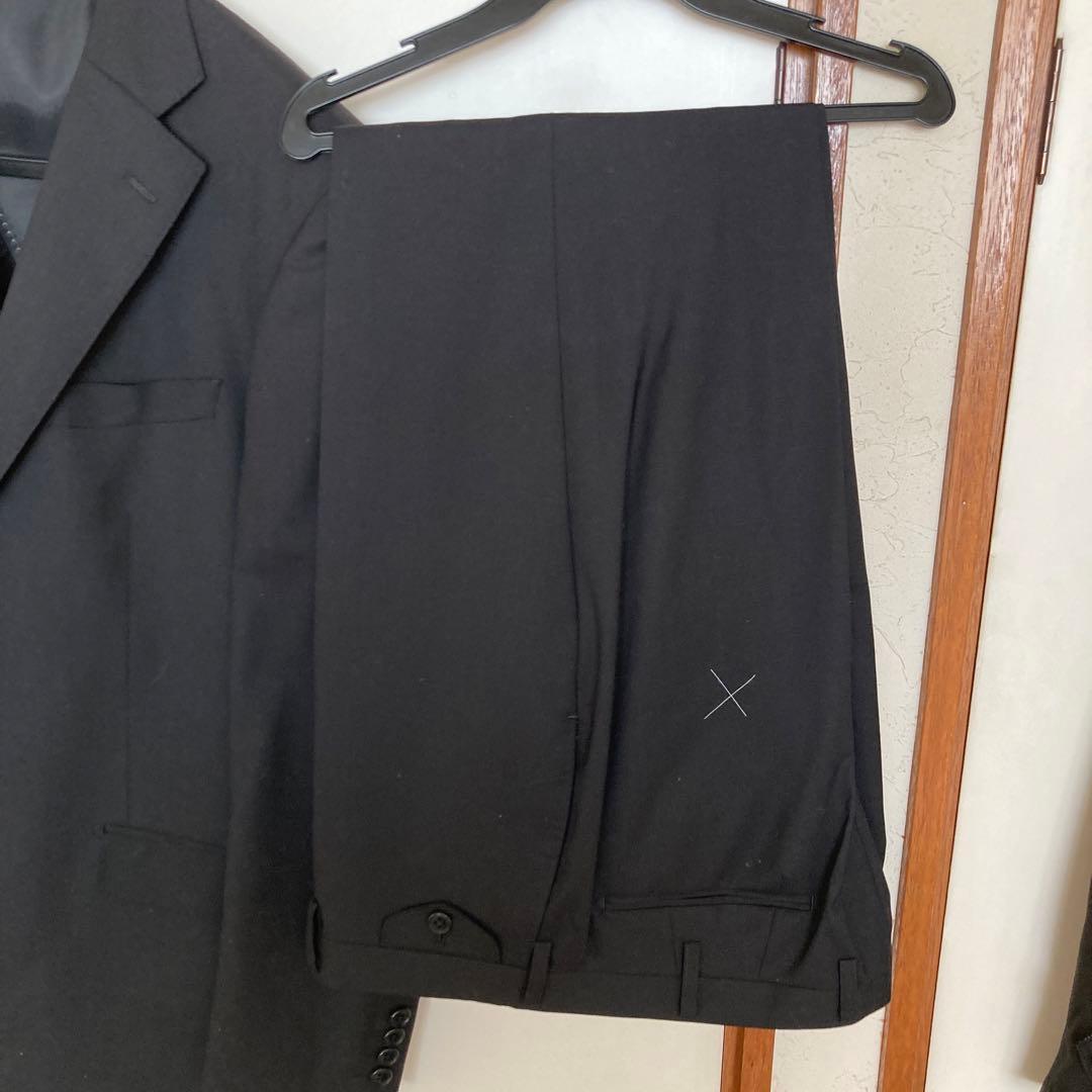 濃いダークグレースーツ上下BE6オールシーズン新品ワイシャツネクタイおまけ付