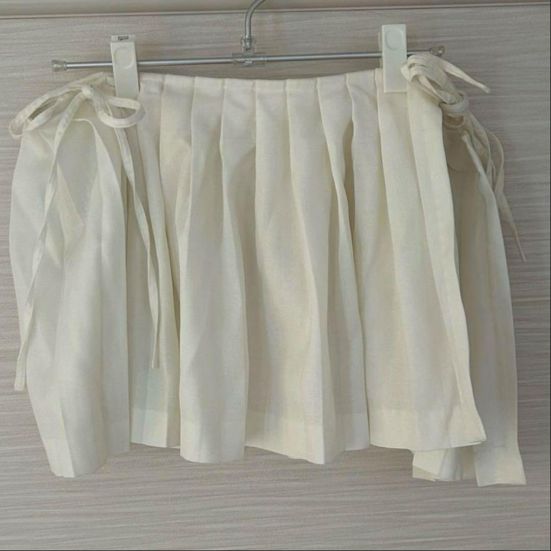 パンツ SIIILON /Innocentskirtcombipants /white