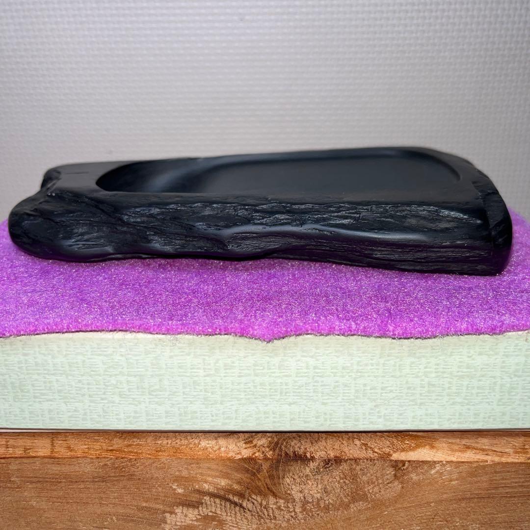 ⭕️高島虎斑石硯　希少　福井永昌堂　泰石　天然硯　新品未使用　女性好み作品