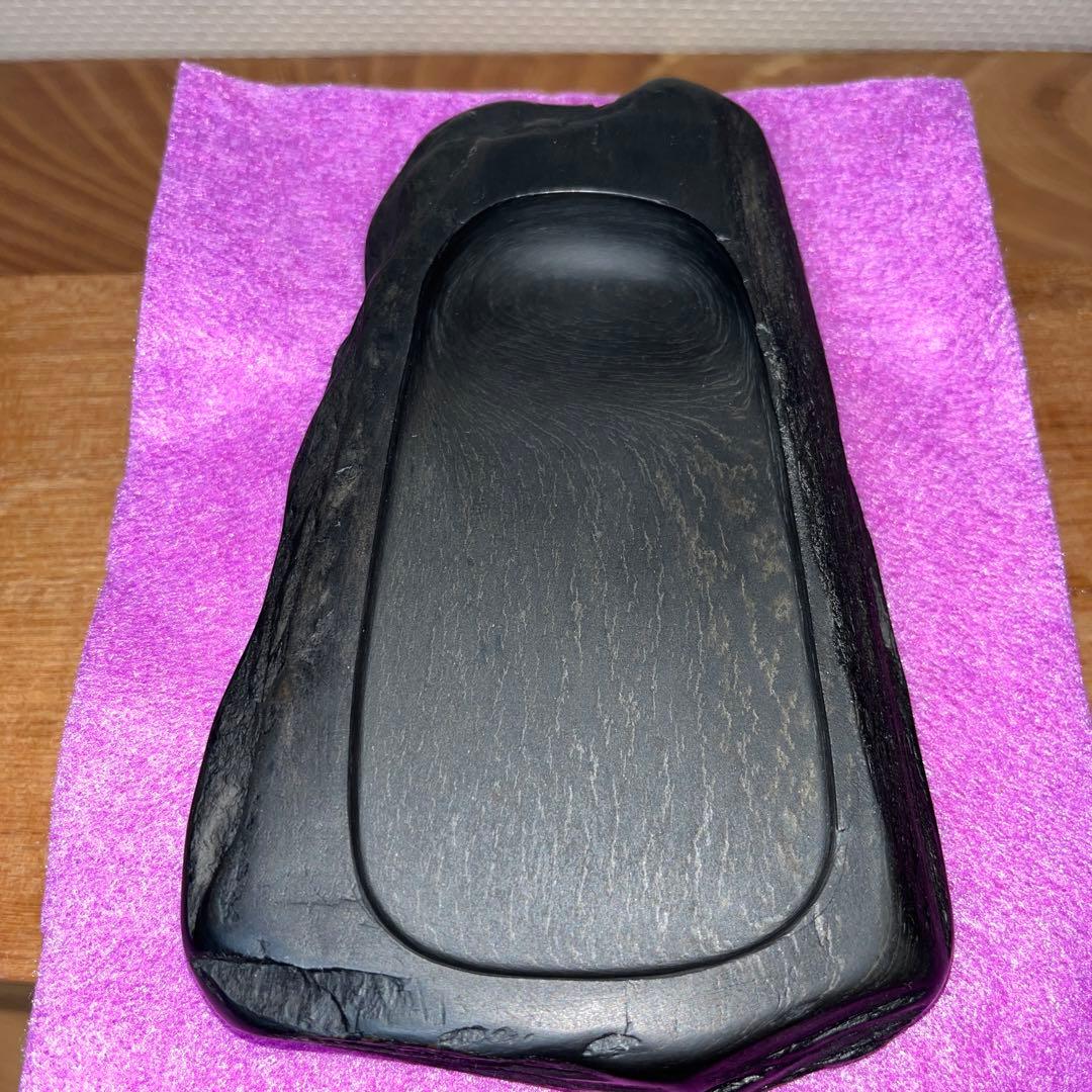 ⭕️高島虎斑石硯　希少　福井永昌堂　泰石　天然硯　新品未使用　女性好み作品