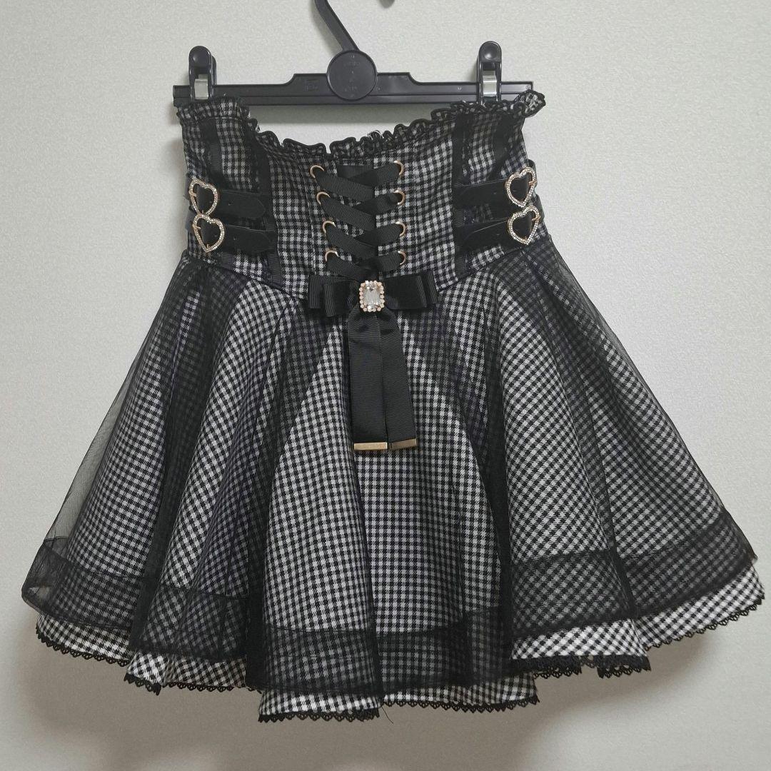 LIZLISA レースアップコルセットライクスカパン リズリサ スカート