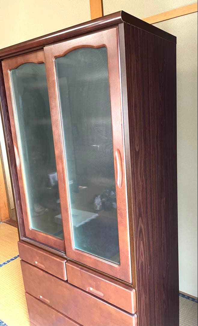 ノダ工芸　キャビネット　食器棚　幅80×高160 ⭐︎10月中旬廃棄予定⭐︎