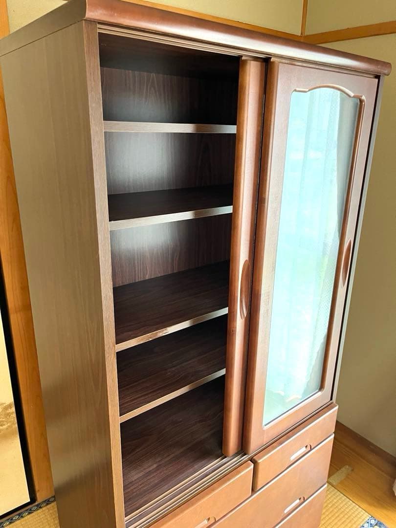 ノダ工芸　キャビネット　食器棚　幅80×高160 ⭐︎10月中旬廃棄予定⭐︎