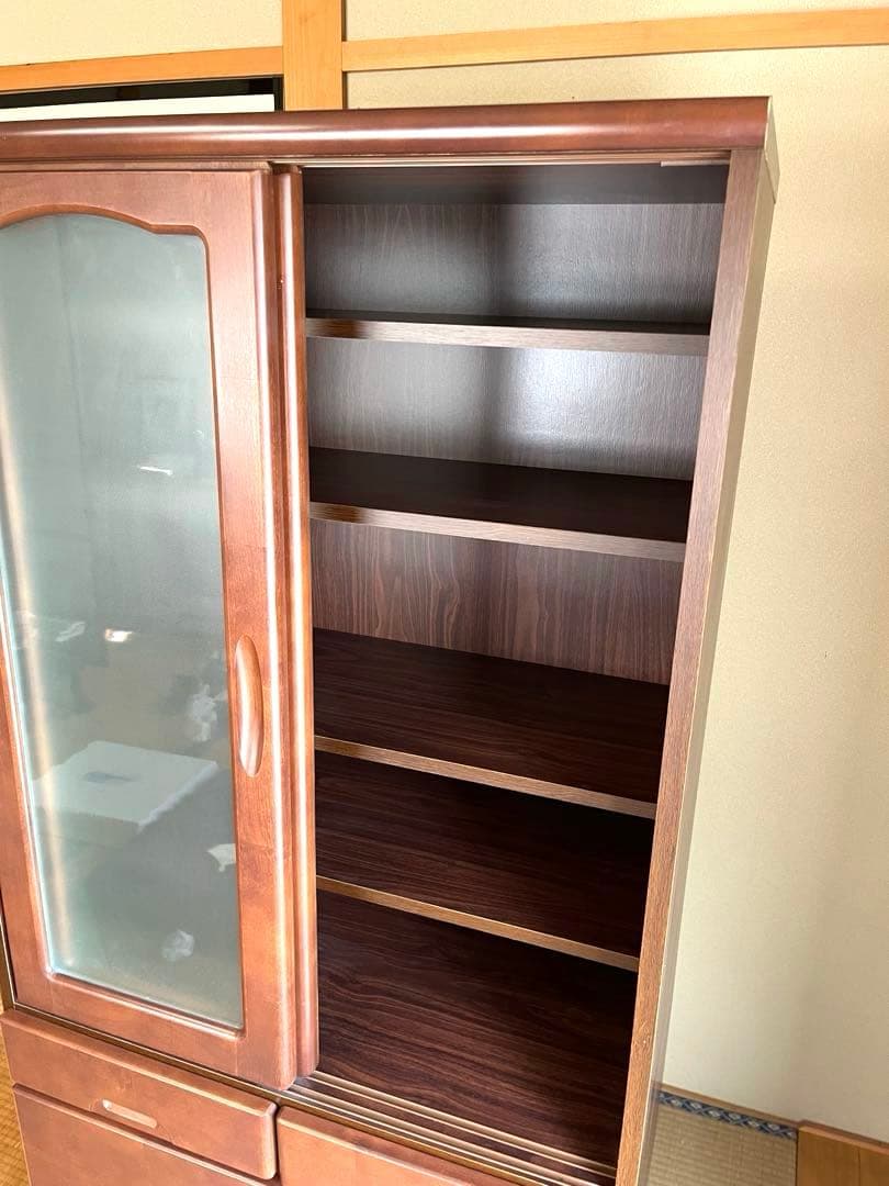 ノダ工芸　キャビネット　食器棚　幅80×高160 ⭐︎10月中旬廃棄予定⭐︎