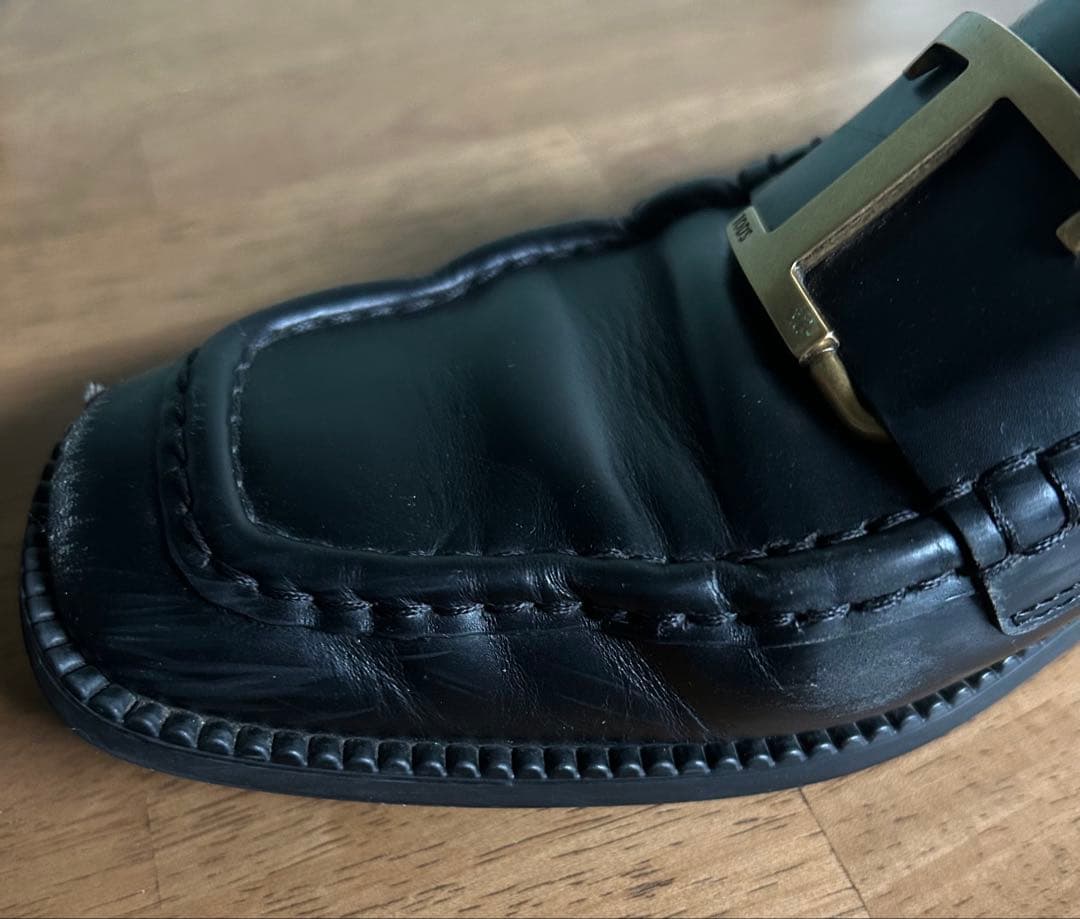 トッズ　tod's 靴　T タイムレス　レザー　ローファー　黒　38.5