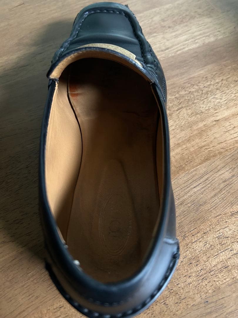 トッズ　tod's 靴　T タイムレス　レザー　ローファー　黒　38.5