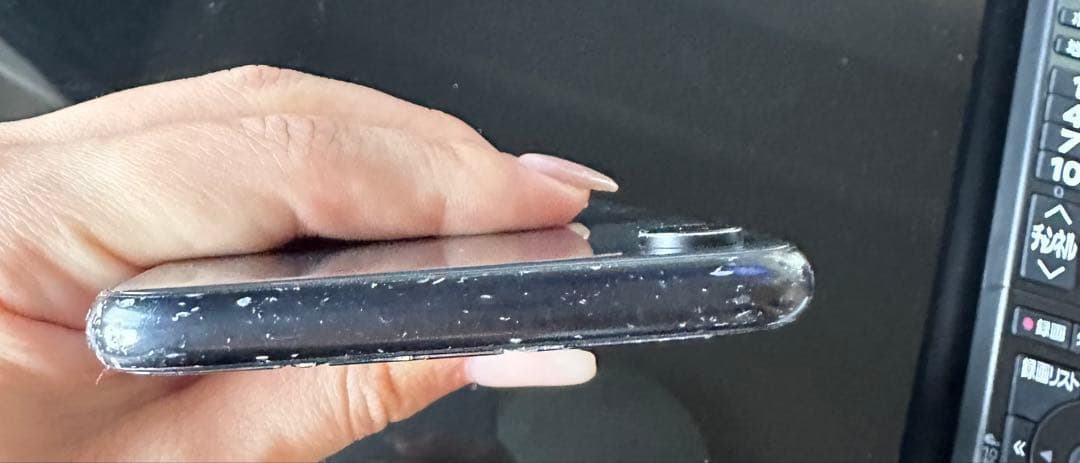 Apple iPhone XR ブラック 画面ひびあり