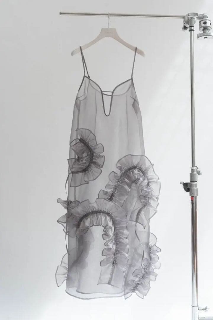 knuthmarf レイヤード チュールワンピース シルバー