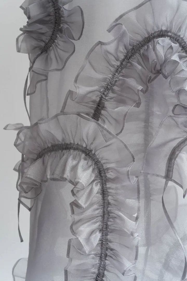 knuthmarf レイヤード チュールワンピース シルバー