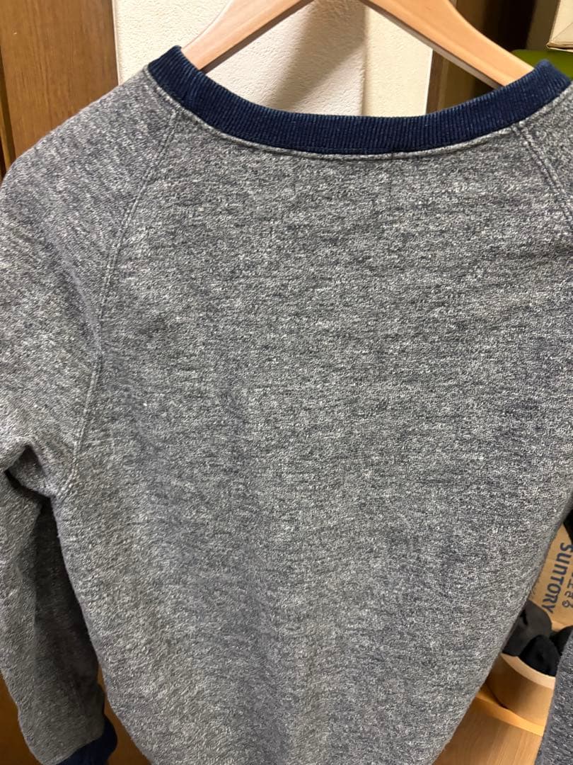 RRL ダブルアールエル グレー ラグランスリーブ スウェット